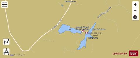 Lower Lake depth contour Map - i-Boating App