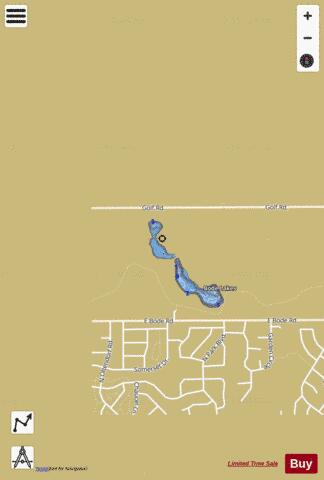 Bode Lake-North depth contour Map - i-Boating App