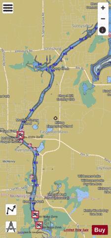 Fox River - McHenry County depth contour Map - i-Boating App