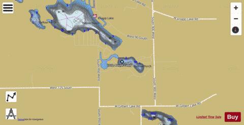 Harper Lake, Noble county depth contour Map - i-Boating App