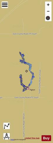 PIGEON PIT, PIKE depth contour Map - i-Boating App