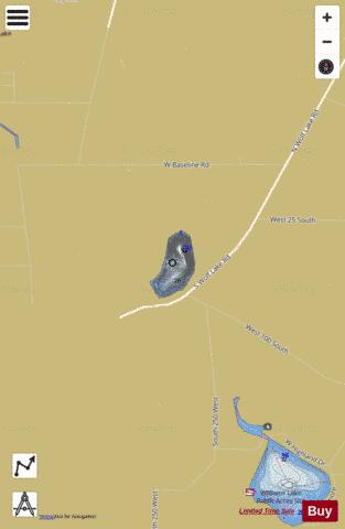Pleasant Lake, Noble county depth contour Map - i-Boating App