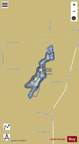 Royer Lake, Lagrange county depth contour Map - i-Boating App