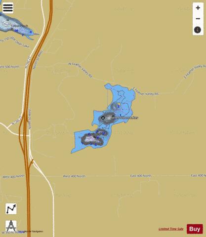 SevenSisters.Lake1 Lake, Steuben county depth contour Map - i-Boating App