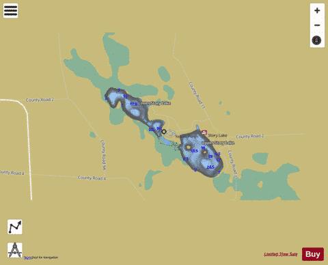 Story Lake depth contour Map - i-Boating App