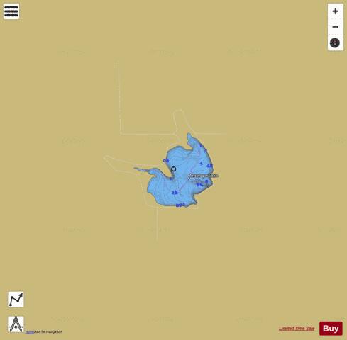 Antelope Lake, Graham depth contour Map - i-Boating App