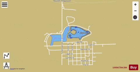 Atwood Township Lake, Rawlins depth contour Map - i-Boating App
