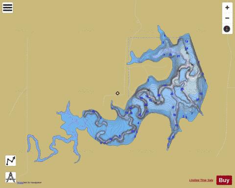 Horsethief Canyon Lake, Hodgeman depth contour Map - i-Boating App