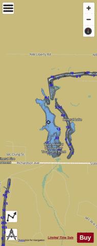 KS Pond depth contour Map - i-Boating App