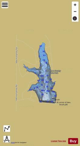 Shawnee Co. SFL, Shawnee depth contour Map - i-Boating App
