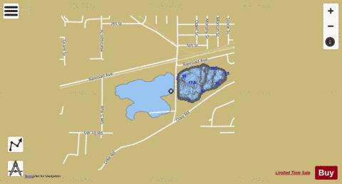 Stone Lake, Barton depth contour Map - i-Boating App