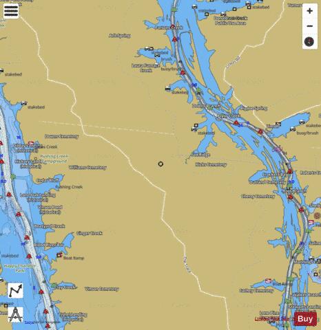 Cumberland River section 11_523_799 depth contour Map - i-Boating App