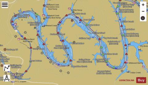 Cumberland River section 11_535_802 depth contour Map - i-Boating App