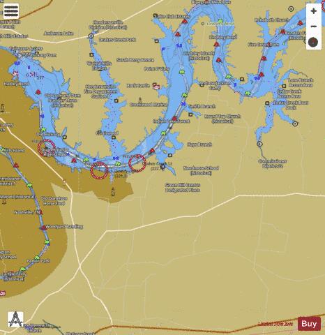 Cumberland River section 11_531_802 depth contour Map - i-Boating App