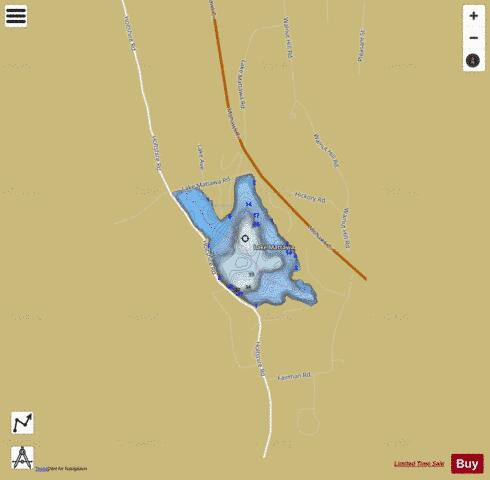 Lake Mattawa depth contour Map - i-Boating App