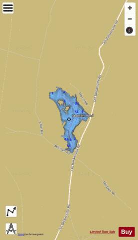 Stoddard Pond depth contour Map - i-Boating App