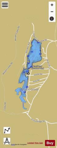 Cranberry Meadow Pond depth contour Map - i-Boating App