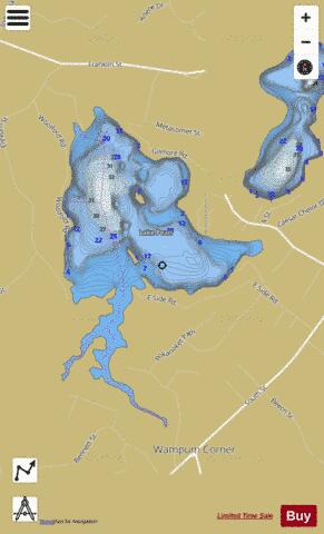 Lake Pearl depth contour Map - i-Boating App