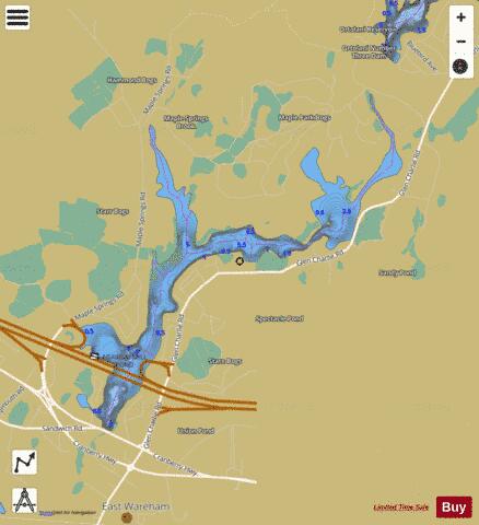 Mill Pond depth contour Map - i-Boating App