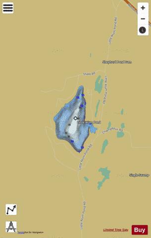 Little Alum Pond depth contour Map - i-Boating App