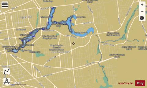 Watershops Pond depth contour Map - i-Boating App