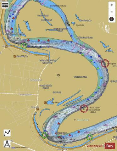 Lower Mississippi River section 11_504_841 depth contour Map - i-Boating App