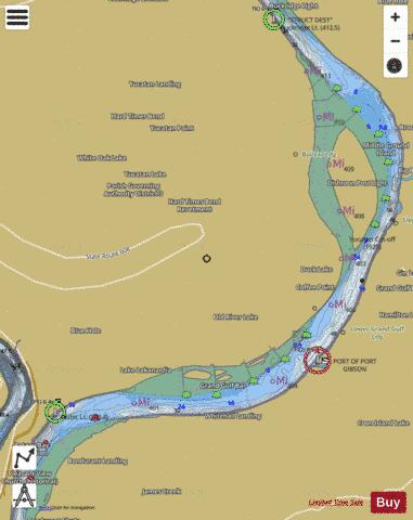 Lower Mississippi River section 11_505_831 depth contour Map - i-Boating App