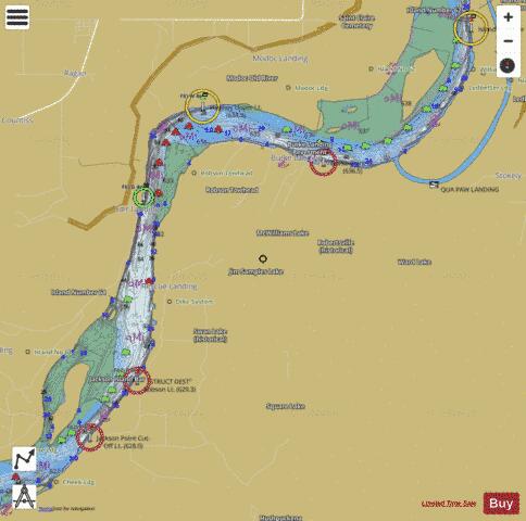 Lower Mississippi River section 11_507_816 depth contour Map - i-Boating App
