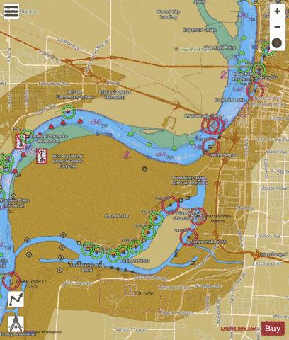 Lower Mississippi River section 11_511_810 depth contour Map - i-Boating App