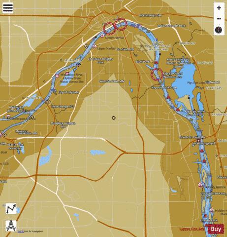 Upper Mississippi River section 11_494_737 depth contour Map - i-Boating App