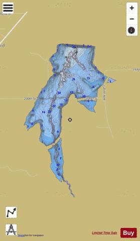 Kramper Lake (Pigeon Jones) depth contour Map - i-Boating App