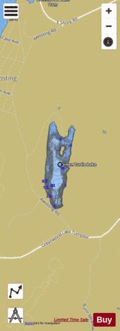 Green Turtle Lake depth contour Map - i-Boating App