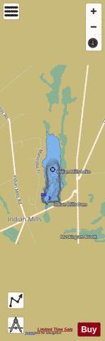 Indian Mills Lake depth contour Map - i-Boating App