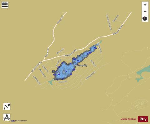 Lake Tranquility depth contour Map - i-Boating App
