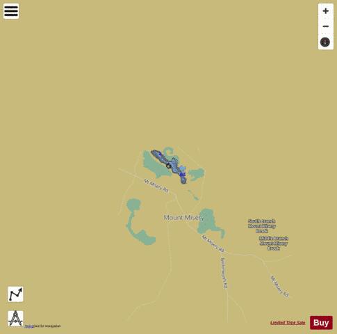 Mount Misery Lake depth contour Map - i-Boating App