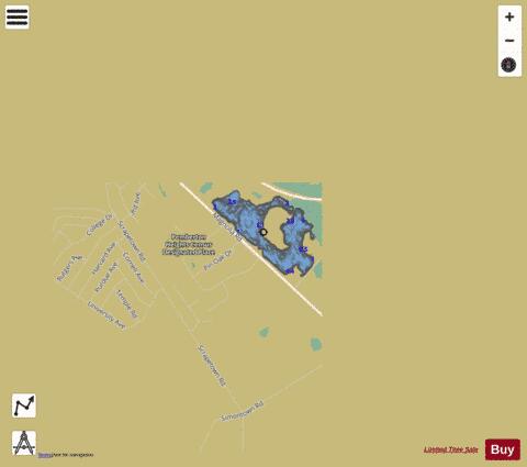 Pemberton Lake depth contour Map - i-Boating App