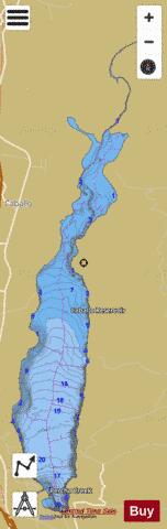 Caballo Lake depth contour Map - i-Boating App