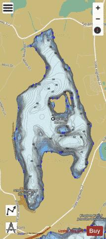 Bog Brook Reservoir depth contour Map - i-Boating App