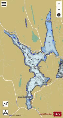 West Branch Reservoir depth contour Map - i-Boating App