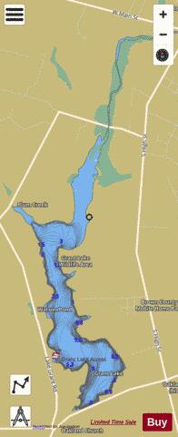 GRANT LAKE depth contour Map - i-Boating App