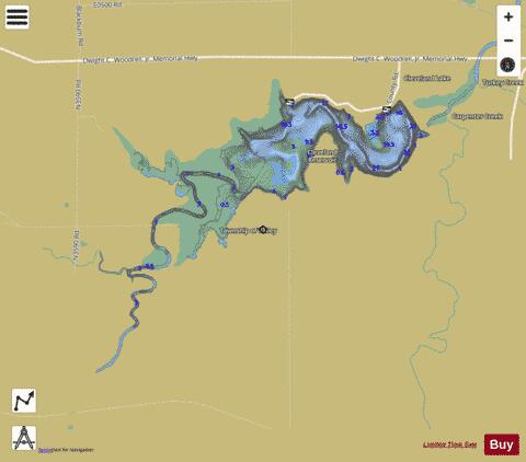Cleveland depth contour Map - i-Boating App