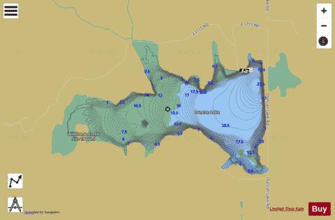 Duncan depth contour Map - i-Boating App