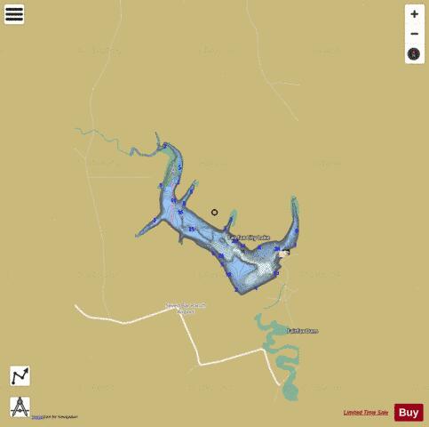 Fairfax City depth contour Map - i-Boating App