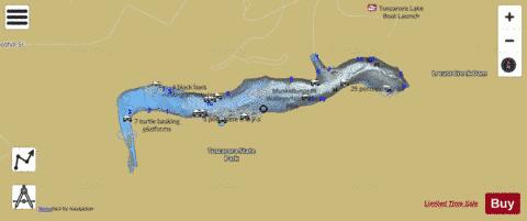 Tuscarora Lake depth contour Map - i-Boating App