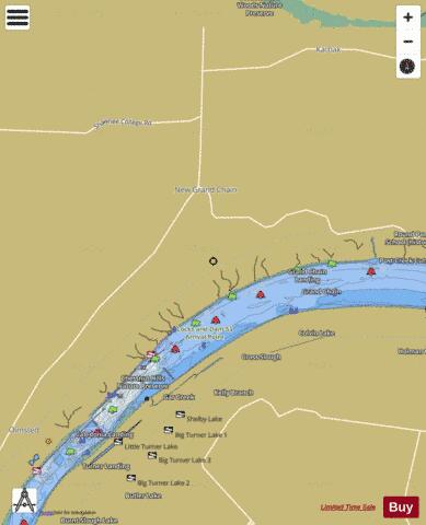 Ohio River section 11_517_795 depth contour Map - i-Boating App