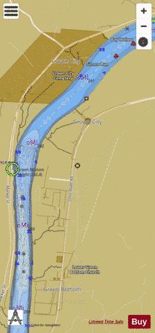 Ohio River section 11_555_785 depth contour Map - i-Boating App