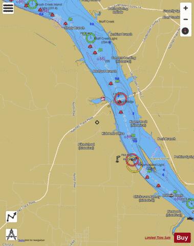 Tennessee River section 11_523_812 depth contour Map - i-Boating App