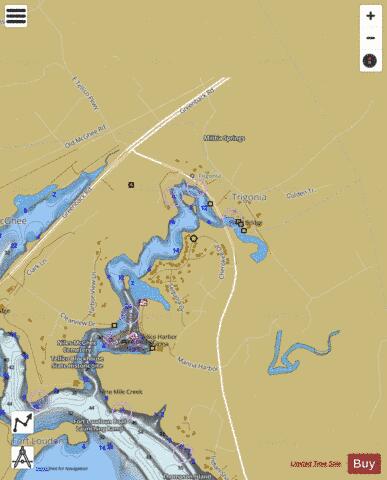 Tennessee River section 11_545_806 depth contour Map - i-Boating App