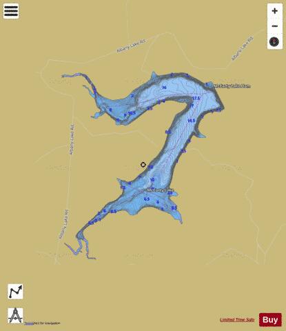Mccarty Lake depth contour Map - i-Boating App