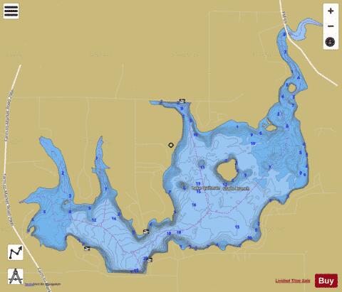 Lake Quitman depth contour Map - i-Boating App